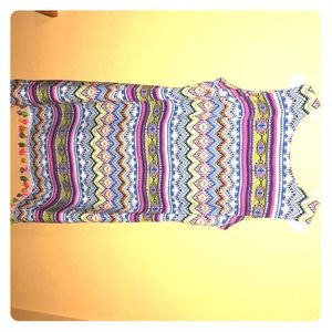 Neon Aztec Shift Dress